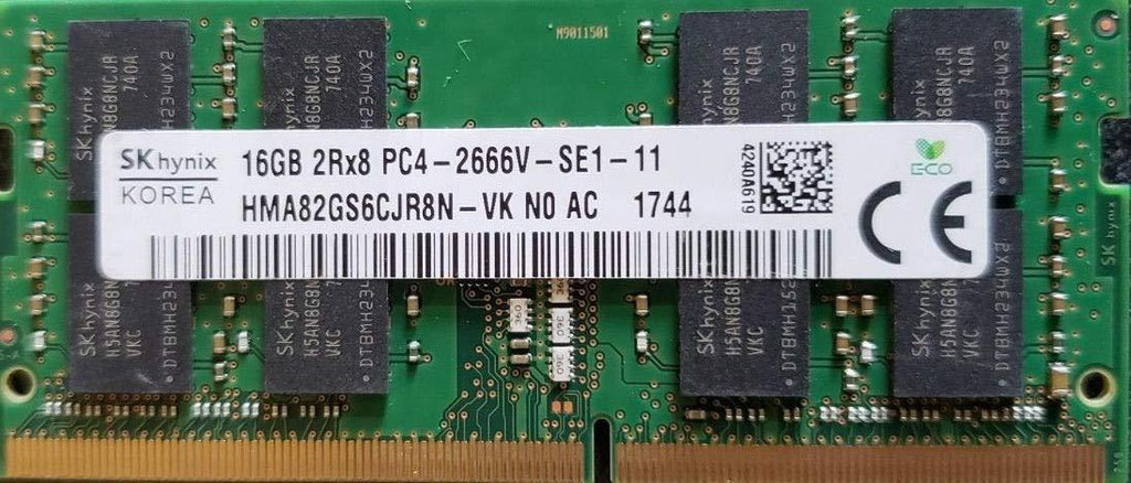 Sk Hynix OEM 1.2V Single Rank 16GB Laptop RAM PC4-21300 DDR4-2666MHz Non-ECC Unbuffered CL19 260-Pin SoDimm