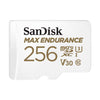 SanDisk 256GB MAX Endurance microSDHC™ Card with Adapter for 4K Video on Dashcams and Video Surveillance Cameras