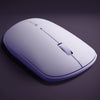 ZEBRONICS New Launch PULSE Wireless Mouse, Multi Connectivity, Dual Bluetooth, for Mac, Laptop, Computer, Tablet, 2.4GHz, 1200 DPI, Comfortable & Lightweight (Lavender)