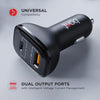 boAt Dual Port Qc-Pd 24W Fast Car Charger with 24W Fast Pd Charging & 18W Qc Charging Compatible with All Smartphones, Tablets & Laptops (Free Type C to Type C Cable), Black