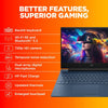 HP Victus Gaming Laptop, AMD Ryzen 5 5600H, 4GB RTX 3050 GPU, 15.6-inch (39.6 cm), FHD, IPS, 144Hz, 16GB DDR4, 512GB SSD, Backlit KB, B&O, 9ms response time, Dual speakers (Blue, 2.37 kg), fb0106AX