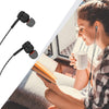 Portronics Conch Gama in-Ear Wired Earphone, 1.2m Tangle Free Cable, in-Line Mic, Noise Isolation 3.5mm Aux Port and High Bass(Black)