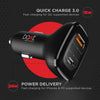 boAt Dual Port Qc-Pd 24W Fast Car Charger with 24W Fast Pd Charging & 18W Qc Charging Compatible with All Smartphones, Tablets & Laptops (Free Type C to Type C Cable), Black