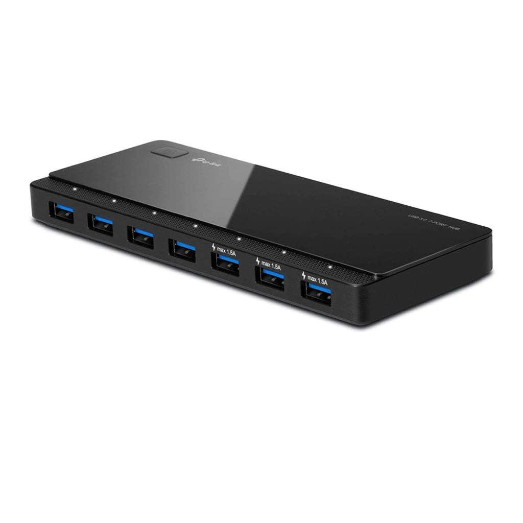 TP-Link Powered USB Hub with 7 Data Smart Charging USB 3.0 Ports, Compatible with Windows, Mac OS X and Linux Systems, 5V/1.5A Power Output (UH700)