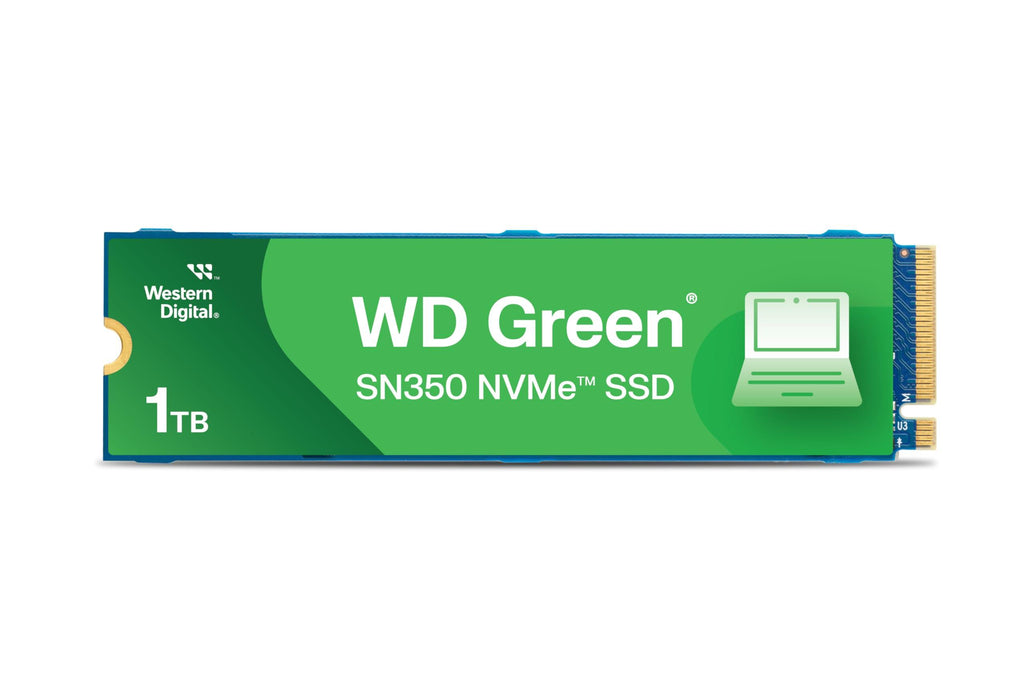 Western Digital WD Green SN350 NVMe 1TB, Upto 3200MB/s, 3 Y Warranty, PCIe Gen 3 NVMe M.2 (2280), Internal Solid State Drive (SSD) (WDS100T3G0C)