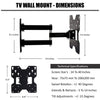 Caprigo Super Heavy Duty TV Wall Mount Bracket for 23 to 40 Inch LED/HD/Smart TV’s, Full Motion Rotatable Universal TV Wall Mount Stand with Swivel & Tilt Adjustments (M223)