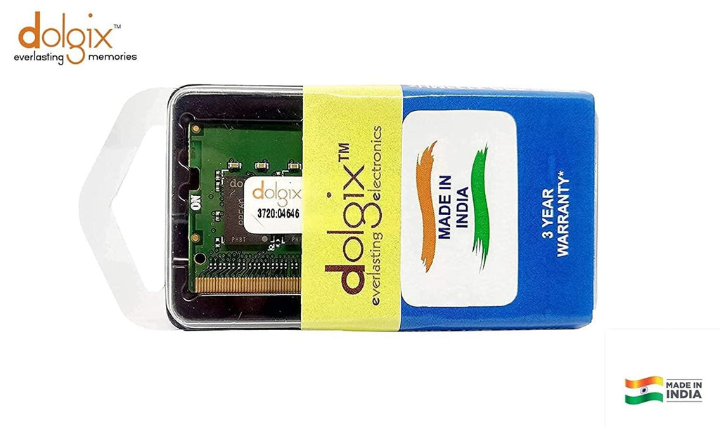 Dolgix 8GB DDR4 RAM | 2400MHz RAM | Laptop/Notebook RAM | CL-17 | Laptop-Memory | SO-DIMM | PC4-19200 |1Rx8 Single Rank | 3- Year Warranty -(Made in India)