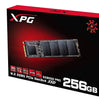 XPG Adata SX6000 Pro M.2 NVME 256GB PCIe Gen3x4 Internal Solid State Drive/SSD, Read/Write Speed up to 2100/1500 MB/s - ASX6000PNP-256GT-C Compatible with PC and Laptop