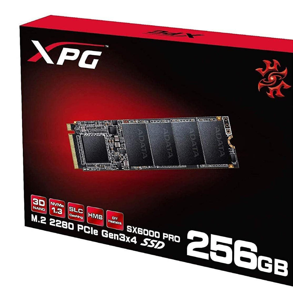 XPG Adata SX6000 Pro M.2 NVME 256GB PCIe Gen3x4 Internal Solid State Drive/SSD, Read/Write Speed up to 2100/1500 MB/s - ASX6000PNP-256GT-C Compatible with PC and Laptop