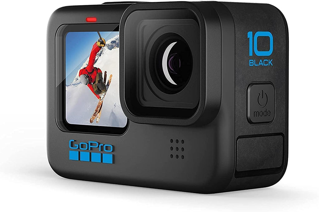 GoPro HERO10 Black - Waterproof Action Camera with Front LCD and Touch Rear Screens, 5.3K60 Ultra HD Video, Optical 1X and Digital 4X 23MP Photos (1 Year INTL Warranty + 1 Year in Warranty)