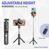 Tygot Bluetooth Extendable Selfie Sticks with Wireless Remote and Tripod Stand, 3-in-1 Multifunctional Selfie Stick with Tripod Stand Compatible with iPhone/OnePlus/Samsung/Oppo/Vivo and All Phones