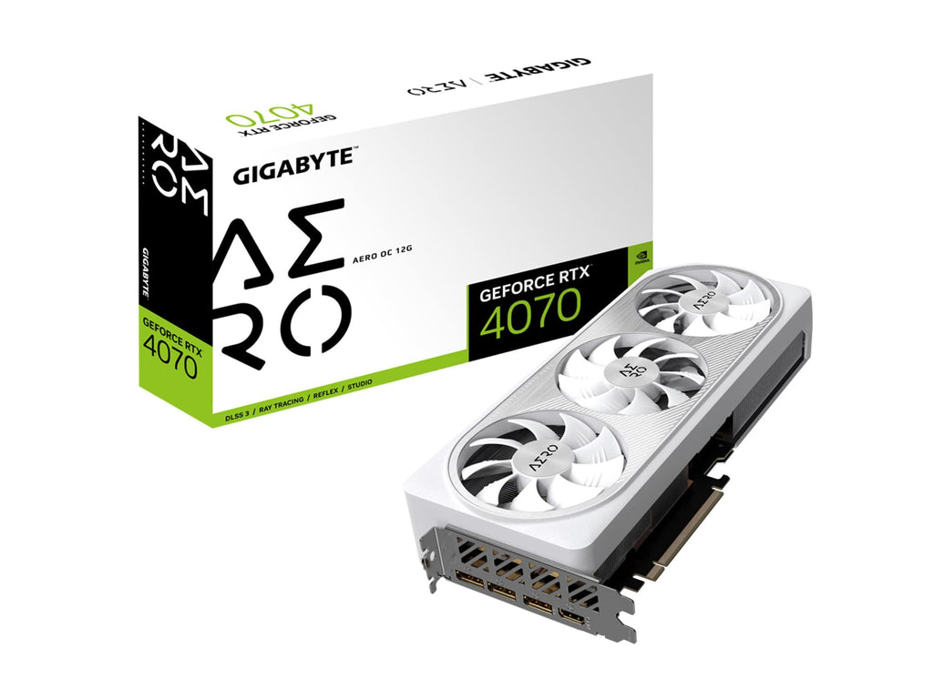 GIGABYTE Geforce RTX 4070 Aero Oc 12G Graphics Card,3X Windforce Fans,12Gb 192-Bit Gddr6X,Gv-N4070Aero Oc-12Gd Video Card,pci_e_x16