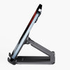 Ambrane Mobile Holding Tabletop Stand, 0-135 Perfect View, Height Adjustment, Wide Compatibility, Multipurpose, Anti-Skid Design (Twistand, Black)