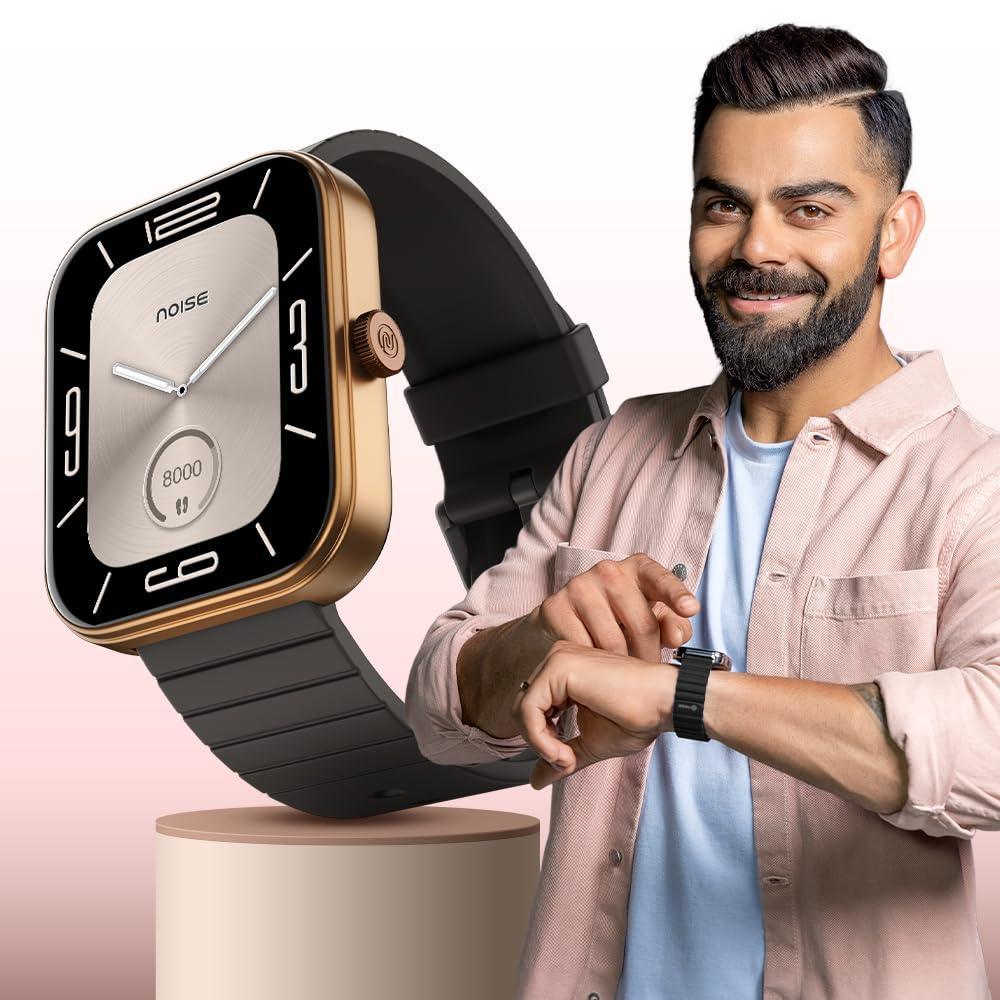 Noise Newly Launched ColorFit Pulse 3 with 1.96" Biggest Display Bluetooth Calling Smart Watch, Premium Build, Auto Sport Detection & 170+ Watch Faces Smartwatch for Men & Women (Jet Black) - Triveni World