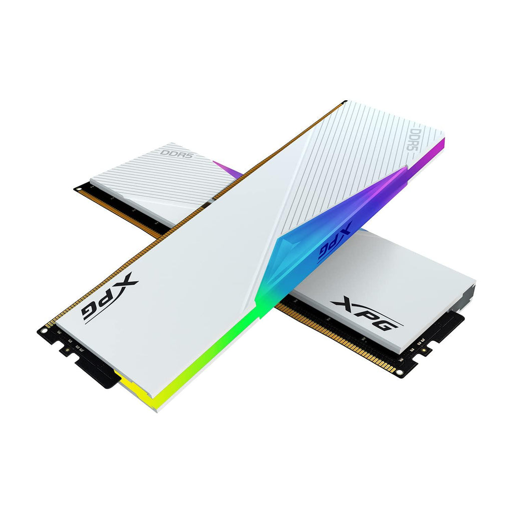 ADATA XPG Lancer RGB 16 GB (1 * 16 GB) DDR5 5200 MHz U-DIMM Desktop Memory RAM - AX5U5200C3816G-CLARWH (White)