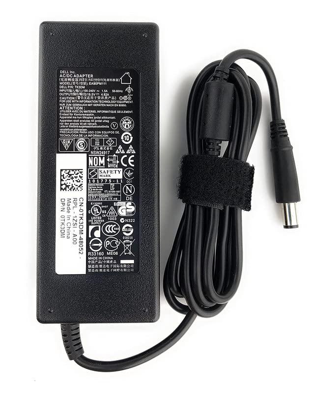 DELL Original 3P 90W Laptop AC Adapter LTON India (9RCDC/LA90PM111) Without Power Cord - Black