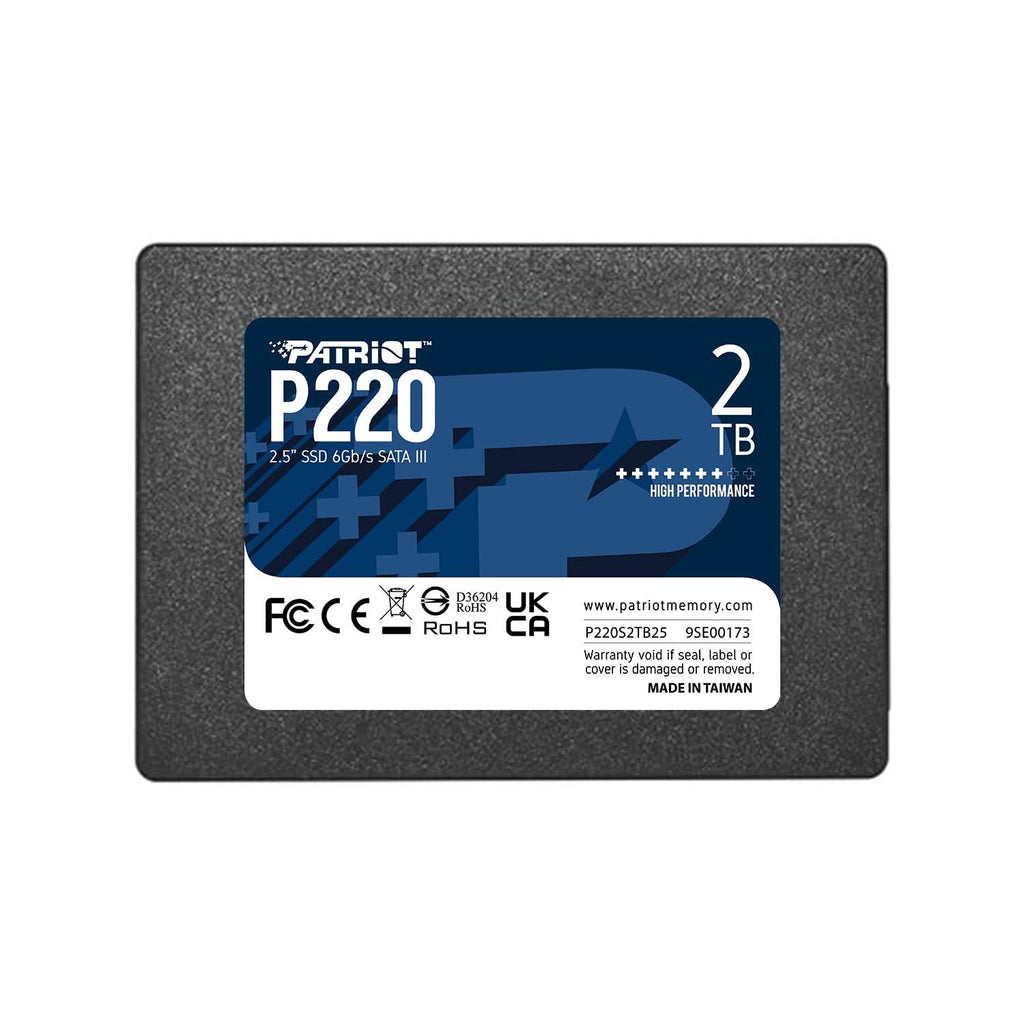 Patriot Memory P220 SATA III SSD 2TB up to 550MT/s 3 Years Warranty Internal Solid State Drive 2.5'' SSD P220S2TB25