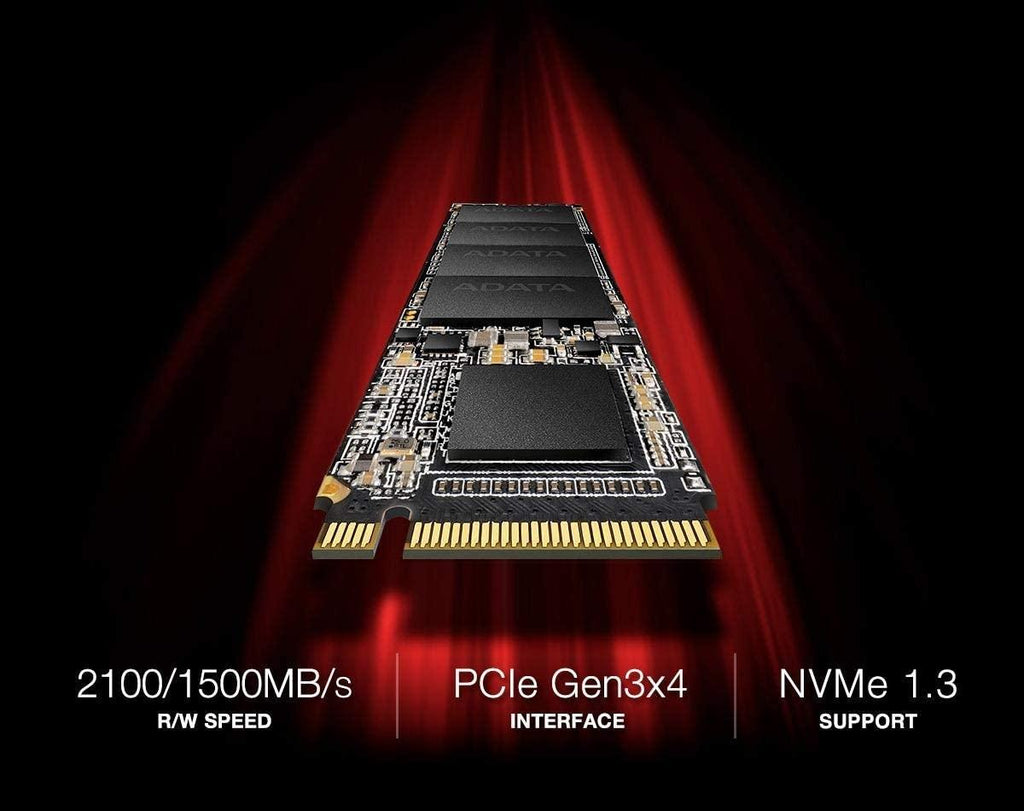 XPG Adata SX6000 Pro M.2 NVME 256GB PCIe Gen3x4 Internal Solid State Drive/SSD, Read/Write Speed up to 2100/1500 MB/s - ASX6000PNP-256GT-C Compatible with PC and Laptop