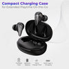 PTron Bassbuds Wave ENC Bluetooth 5.3 Wireless Headphones, 40Hrs Total Playtime, Movie Mode & Deep Bass, Low Latency in-Ear TWS Earbuds, Stereo Calls, Smooth Touch Control & Type-C Charging (Black) - Triveni World