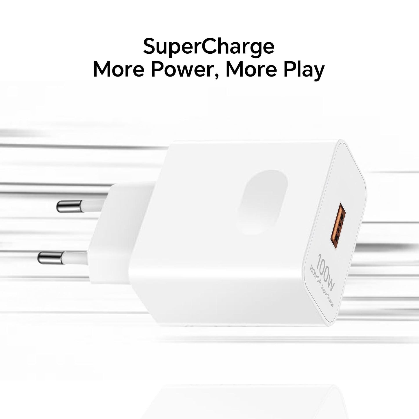 Honor Supercharge 100W USB Type-A Mobile Charger (Cable Not Included),White