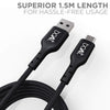 boAt Type C A325/A320 Tangle-free, Sturdy Type C Cable with 3A Rapid Charging & 480mbps Data Transmission(Black)