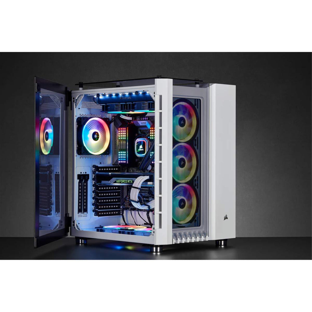 Corsair Tempered_Glass Series 680X Midi Tower Smart Case - White (Cc-9011169-Ww)