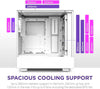 NZXT H5 Flow Compact Mid-Tower Airflow Alloy Steel Computer Case/Gaming Cabinet, Supports Mini-ITX, Micro-ATX, ATX, and EATX | 1 x 120mm Rear Fan and 1 x 120mm Bottom Fan - CC-H51FW-01, White