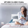 Sounce 65W Oneplus Dash Warp Charge Cable, 6.5A Type-C To Usb C Pd Data Sync Fast Charging Cable Compatible With One Plus 8T/ 9/ 9R/ 9 Pro/ 9Rt/ 10R/ Nord & For All Type C Device Red, 1 Meter