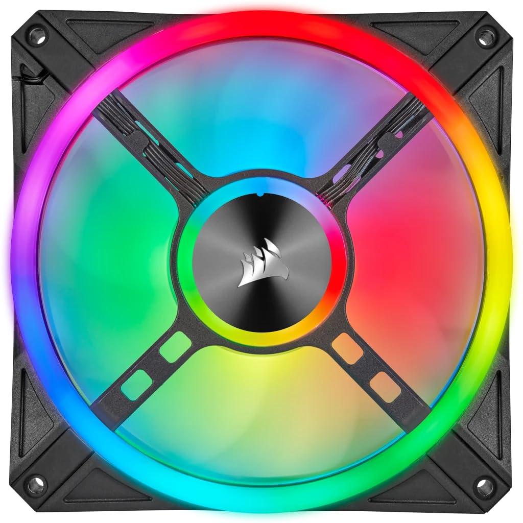 Corsair QL Series, QL140 RGB, 140mm RGB LED Fan, Single Pack