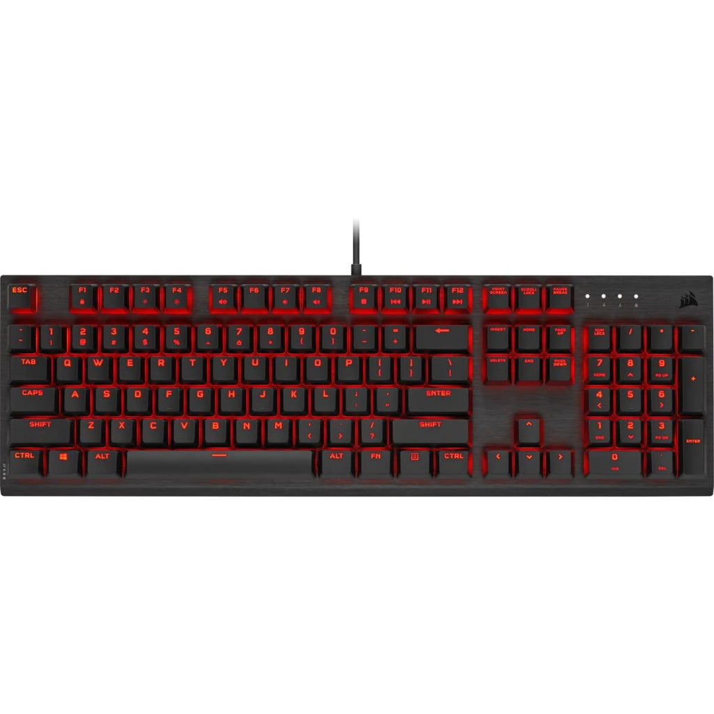 Corsair K60 PRO USB Cherry Mechanical Key switches -Durable Aluminum Frame -Per-Key Red LED Backlighting Gaming Keyboard - Black