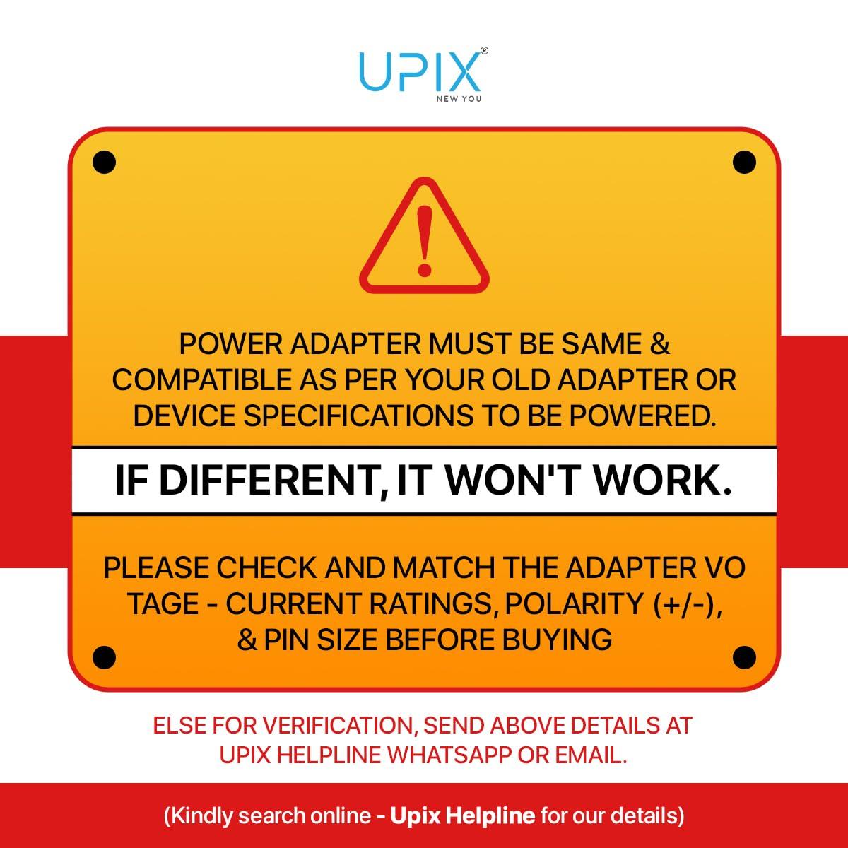 Upix Universal Travel Adapter with 125V 6A, 250V Surge/Spike Protected Electrical Plug (White)