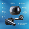 pTron Newly Launched Zenbuds Ultima ANC Earbuds, 35dB Active Noise Cancellation TWS, Transparency Mode, Quad Mic TruTalk ENC Calls, 50Hrs Playtime & in-Ear Bluetooth 5.3 Wireless Headphones (Black) - Triveni World