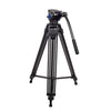 DIGITEK® (DPTR 601 VD) 160CM Professional Heavy Duty Tripod with 2-Way Pan Head & Rubberized Leg, 15kg Max Load, Lightweight 3.1kg, 3-Section Adjustment, Idea for DSLR, Digital Video Cameras