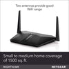 Netgear Nighthawk AX4 4-Stream WiFi 6 Router (RAX40) - AX3000 Wireless Speed (up to 3Gbps) | Coverage for Small-to-Medium Homes | 4 x 1G Ethernet and 1 x 3.0 USB Ports, dual_band, Black