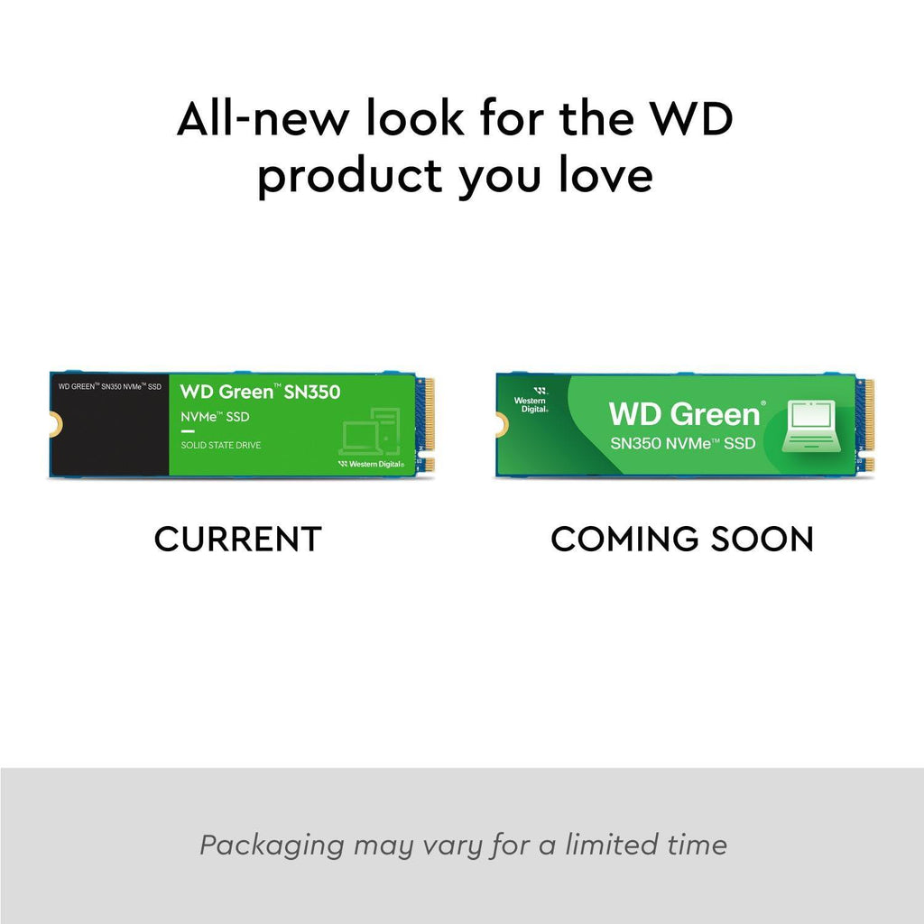 Western Digital Green Sn350 Pcie Gen 3 Nvme Ssd, 500Gb