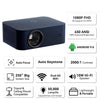 WANBO X2 Max Fully Automatic | Native 1080P Full HD | Android 9 | Projector for Home 4K | Auto Focus, Auto Keystone | 450 ANSI | WiFi 6, BT | Netflix, Hotstar, Prime & More