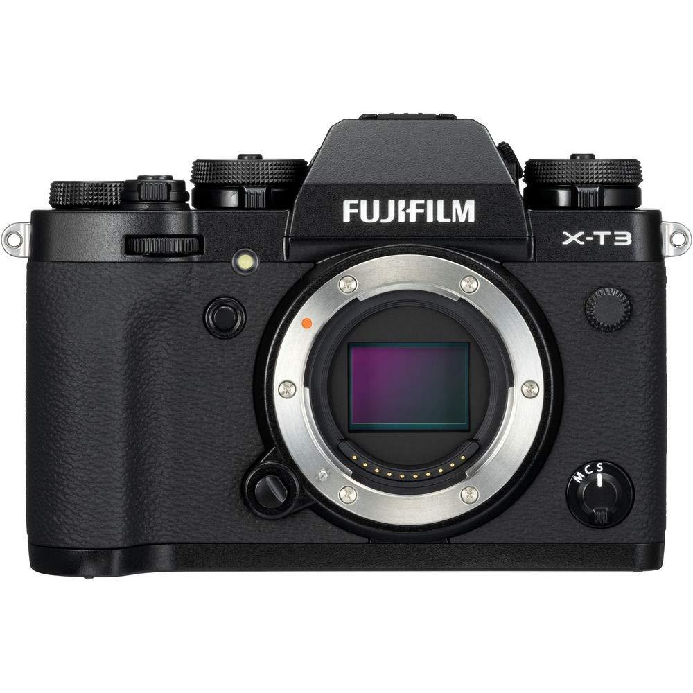 Fujifilm X-T3 26.1 MP Mirrorless Camera Body (APS-C X-Trans CMOS 4 Sensor, X-Processor 4, EVF, LCD Tilt Touchscreen, Fast & Accurate AF, Face/Eye AF, 4K/60P Video, Film Simulation Modes) - Black