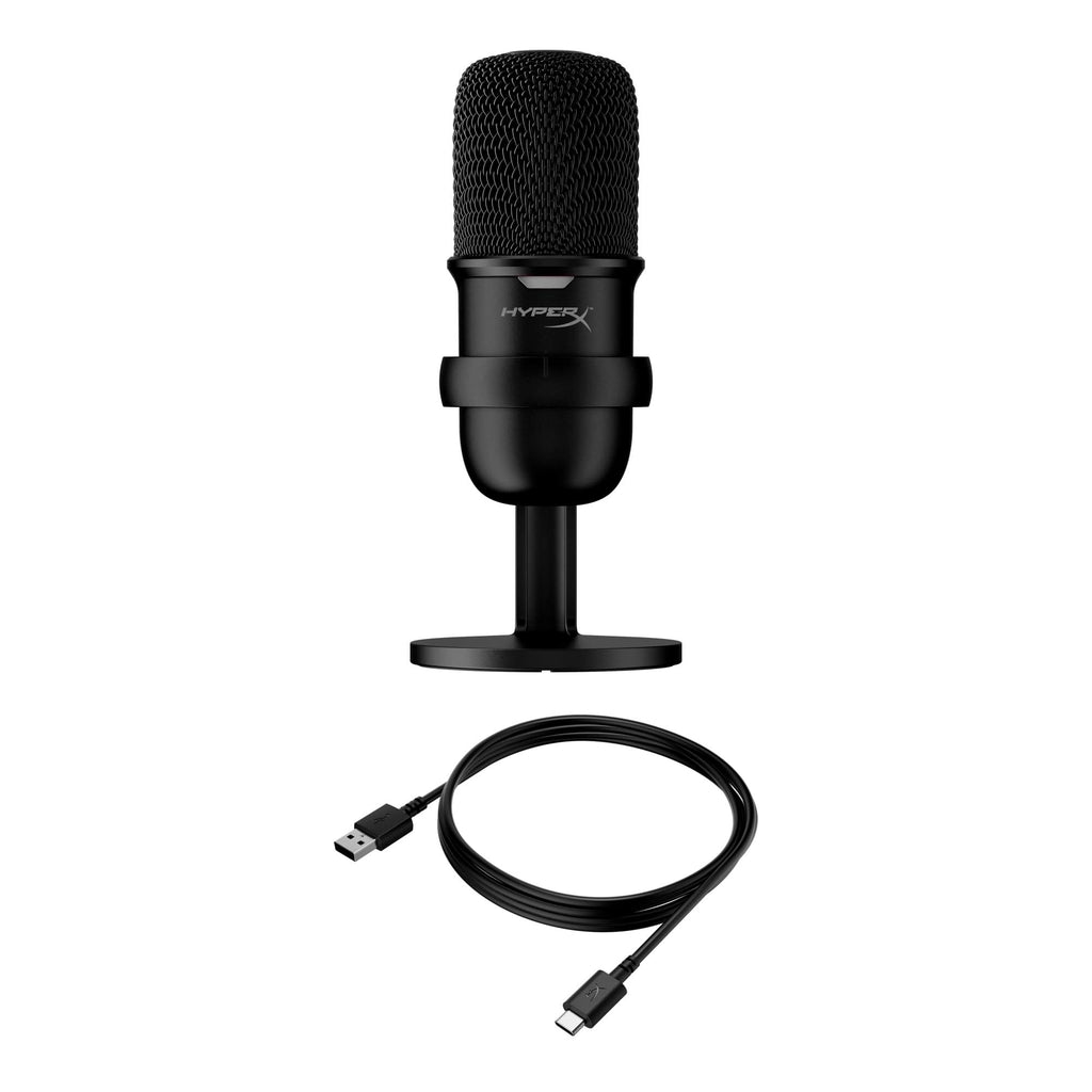 HyperX Solocast - Usb Condenser Gaming Unidirectional Microphone, For Pc, Ps4, And Mac, Tap-To-Mute Sensor, Cardioid Polar Pattern, Gaming, Streaming, Podcasts, Twitch, Youtube, Discord (Hmis1X-Xx-Bk/G, Black)