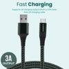 Ambrane Unbreakable 3A Fast Charging 1.5m Braided Type C Cable for Smartphones, Tablets, Laptops & other Type C devices, 480Mbps Data Sync, Quick Charge 3.0 (RCT15A, Green)