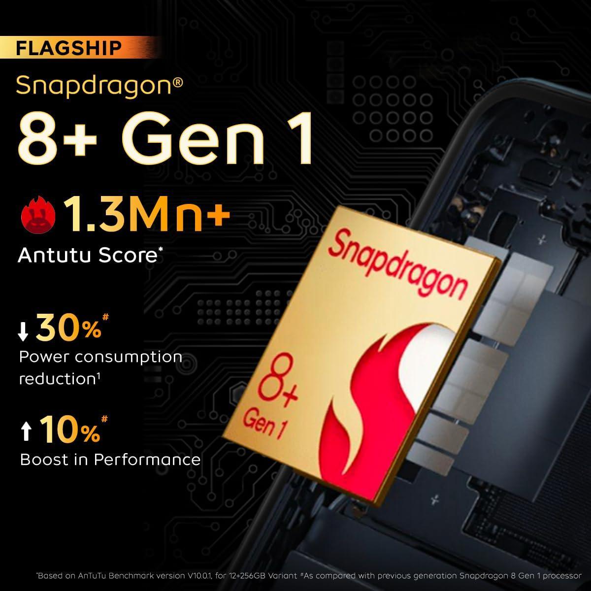 (Refurbished) iQOO Neo 7 Pro 5G (Dark Storm, 8Gb Ram, 128Gb Storage) | Snapdragon 8+ Gen 1 | Independent Gaming Chip | Flagship 50Mp Ois Camera | Ag Glass Design, Orange - Triveni World