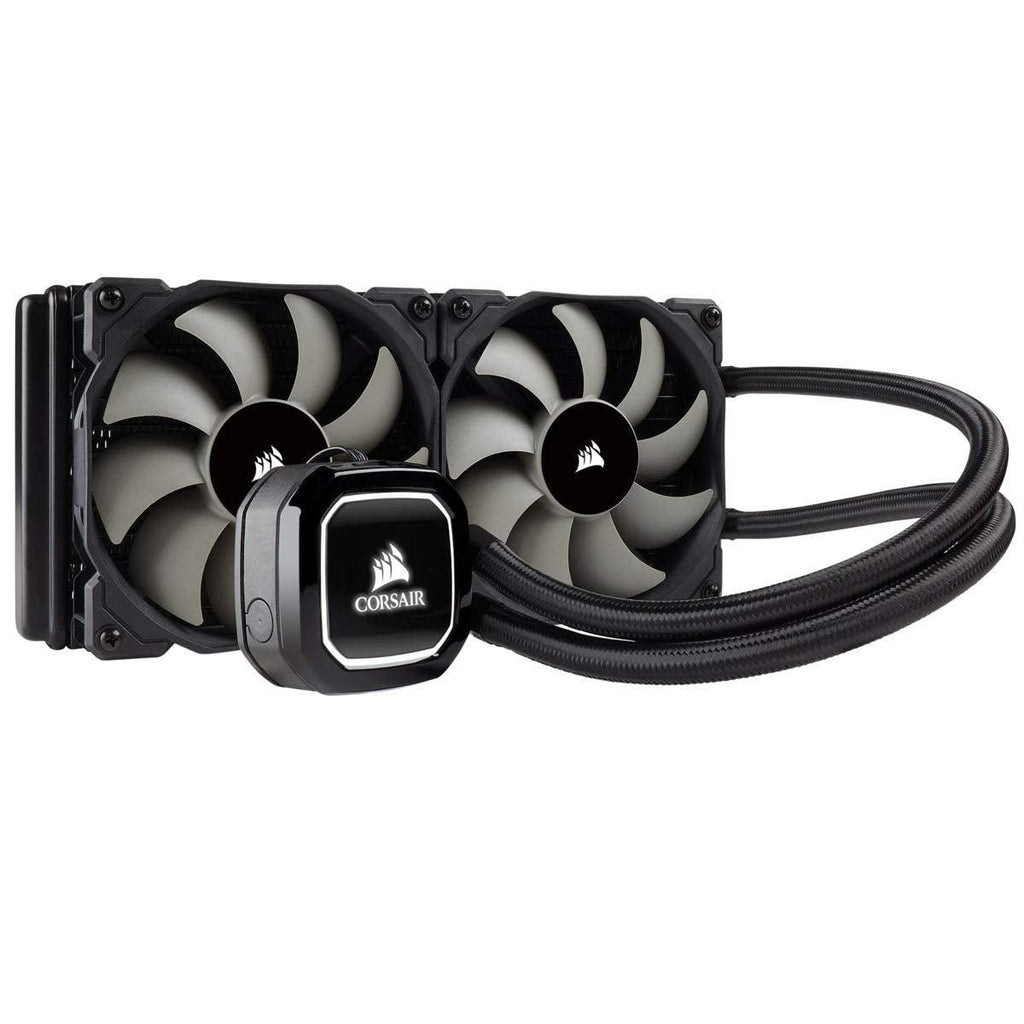 Corsair Hydro H100x Liquid CPU Cooler (240mm Radiator, Dual 120mm PWM Fans) Black