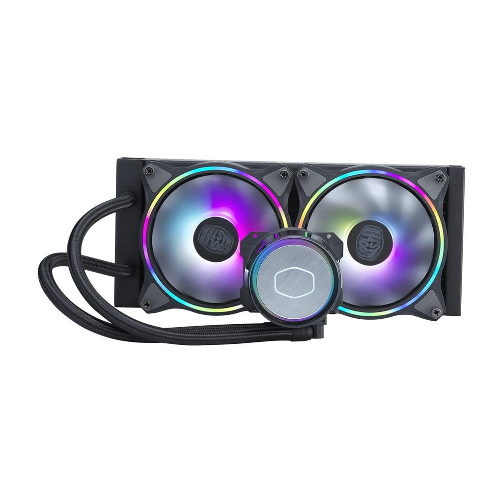 Cooler Master ML240 Illusion CPU Liquid Cooler - Black | Support Intel & AMD CPU Socket AM5, AM4, AM3, LGA1700, 1200, 2066, 1151 | 3rd Gen Dual Chamber Pump | 240mm AIO | ARGB Controller Included