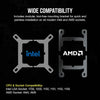 CORSAIR iCUE Link H150i RGB Liquid CPU Cooler - 360mm AIO - QX120 RGB Fans - Fits Intel LGA 1700, AMD® AM5 - iCUE Link System Hub Included - Black