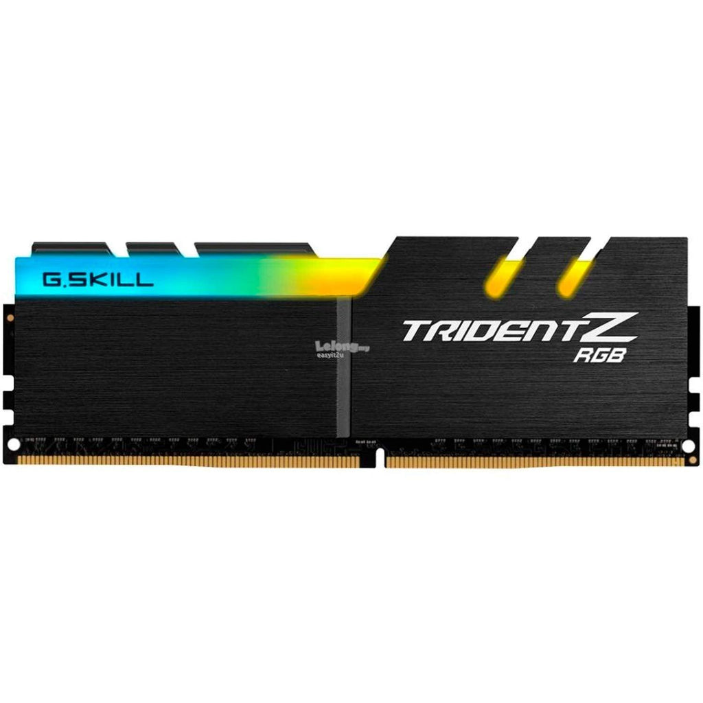 G.SKILL Trident Z RGB 32GB (2 * 16GB) DDR4 3200MHz CL16-18-18-38 1.35V Desktop Memory RAM - F4-3200C16D-32GTZR