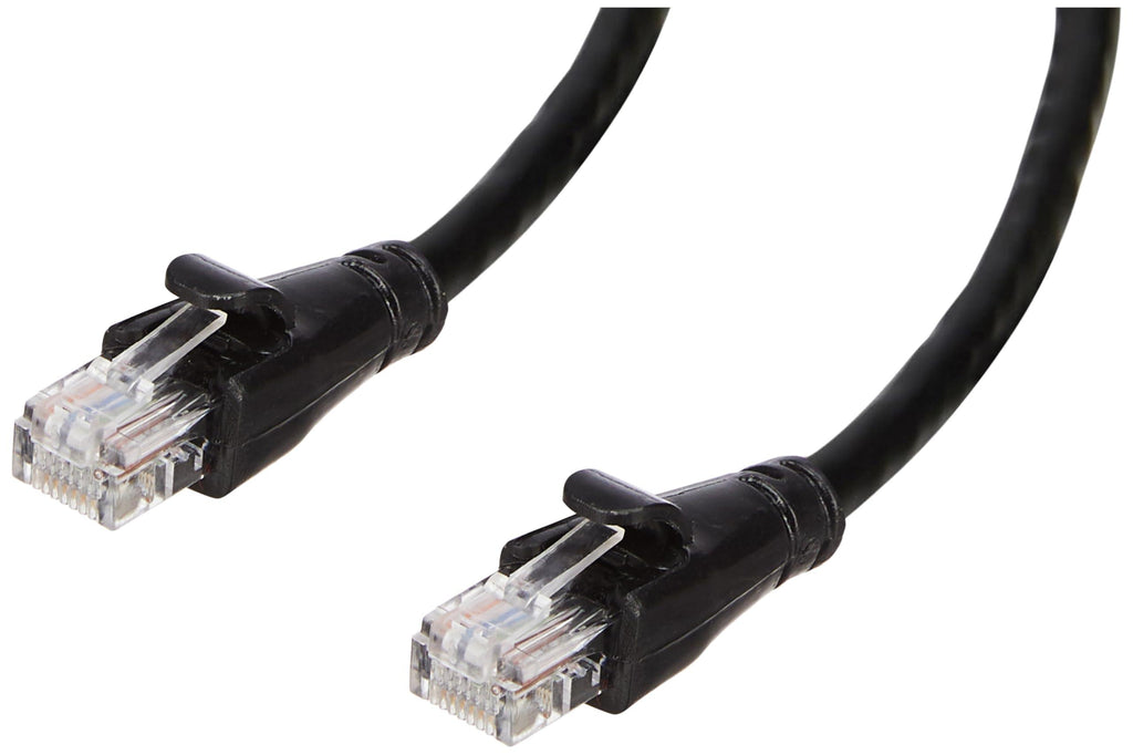 Amazon Basics RJ45 Cat-6 Ethernet Patch/LAN Cable for Personal Computer - 5 Feet (Black)