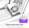 NZXT H5 Flow Compact Mid-Tower Airflow Alloy Steel Computer Case/Gaming Cabinet, Supports Mini-ITX, Micro-ATX, ATX, and EATX | 1 x 120mm Rear Fan and 1 x 120mm Bottom Fan - CC-H51FW-01, White