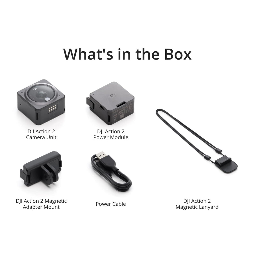 DJI Action 2 Power Combo -12Mp Action Digital Camera with Power Module,4K Recording Upto 120 Fps& 155° Fov, Portable& Wearable, Horizonsteady,10M Waterproof, Black