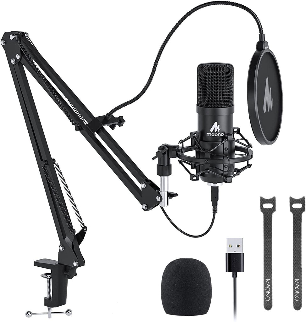 MAONO AU-A04 Condenser USB Microphone Kit (Black)