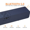 amazon basics Bluetooth Speaker 5.3 Soundbar with 16W RMS, 2000mAh Battery, Upto 19 Hrs Playtime Aux/USB Port (Blue)