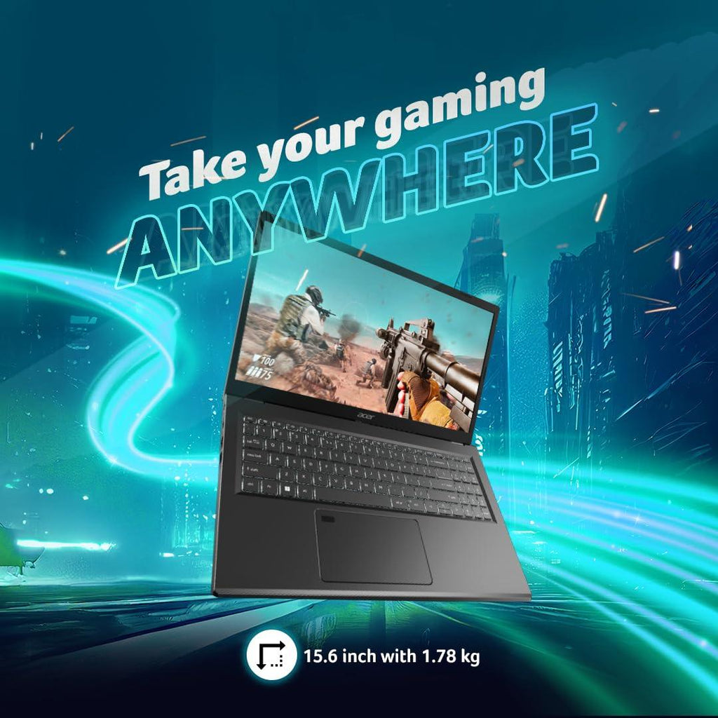 Acer Aspire 5 Gaming Laptop 13th Gen Intel Core i5(16GB RAM/512GB SSD/NVIDIA RTX 2050 4GB Graphics/144Hz/Win11Home)A515-58GM 15.6" FHD Display, Steel Gray, Backlit Keyboard, Fingerprint Reader, 1.78KG